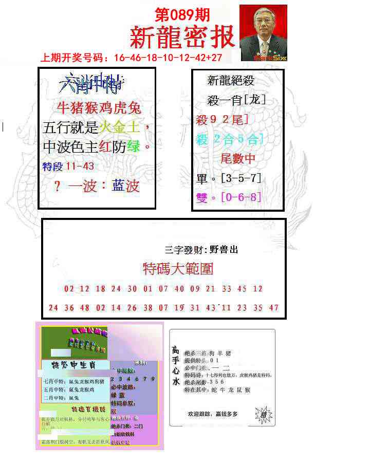 089期新龙密报[图]